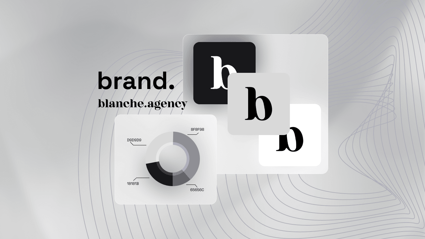Blanche brand design and digital identity